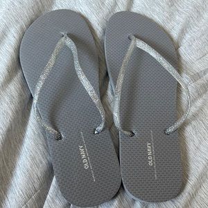 BRAND NEW Glitter Old Navy Flipflops